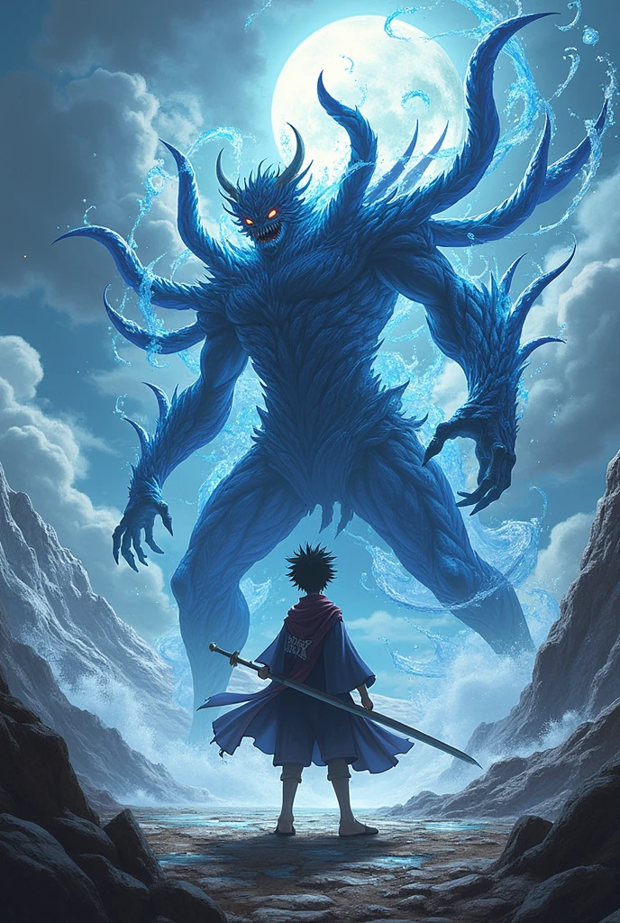 An image of Tokito in Demon Slayer killing Kokushibo from Kimetso no Yaba