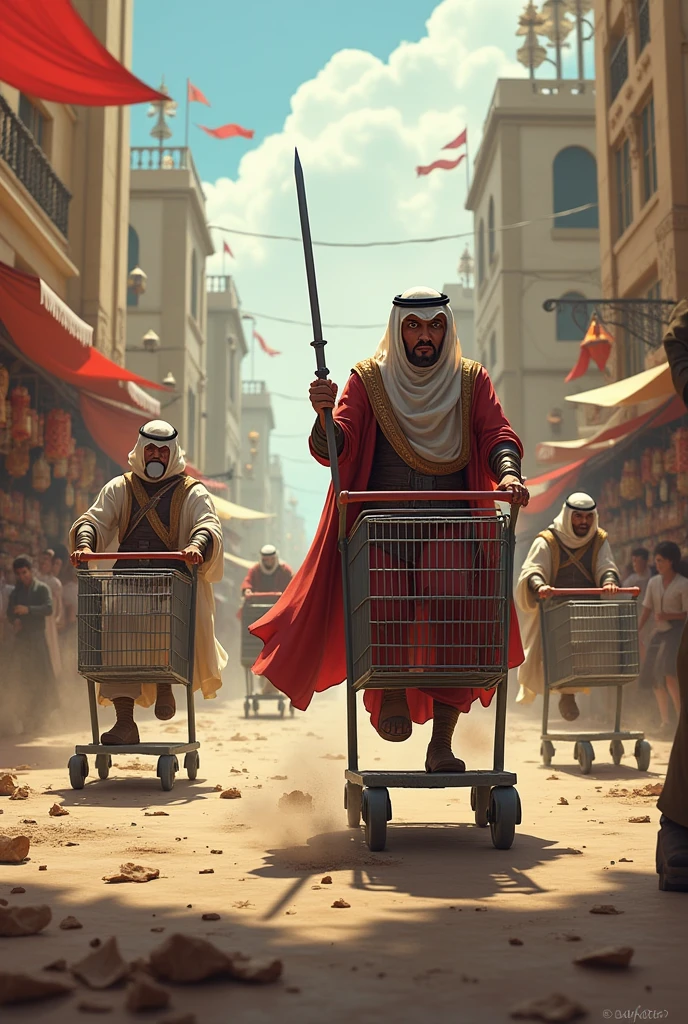 Saudis Go to War in Shopping Carts