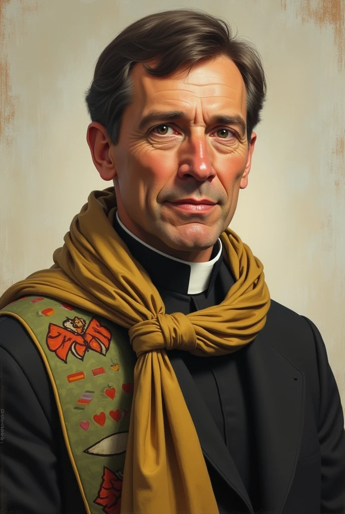 Don Bosco with scout scarf 