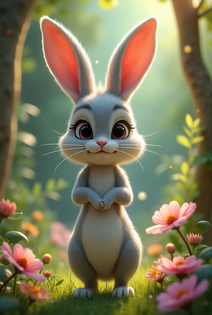 Lana Rhodes if she were a rabbit