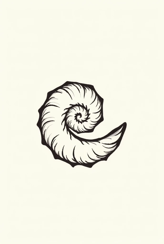 create an easy to draw showcasing the Golden Spiral. Make it literally shell make it draw in pen make it like draw of 8 years old make it a little big draw of he become 10 year's old can you make it more easy to copy