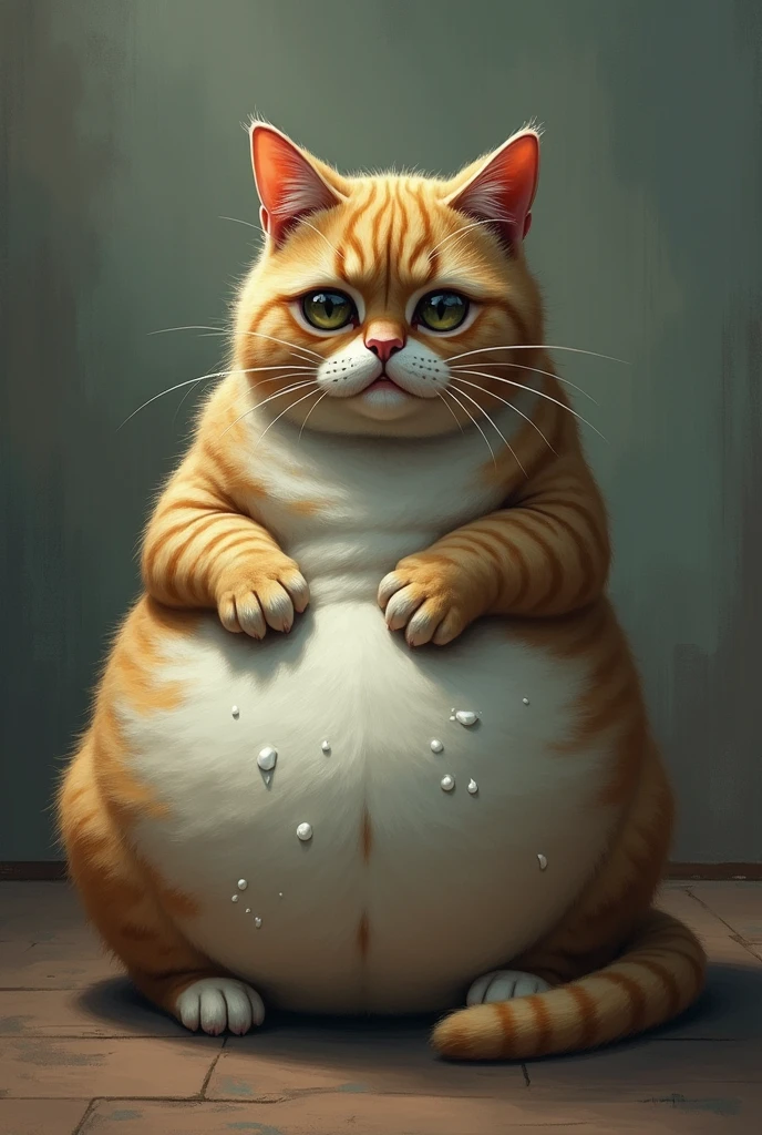 Fat fucking cat crying 