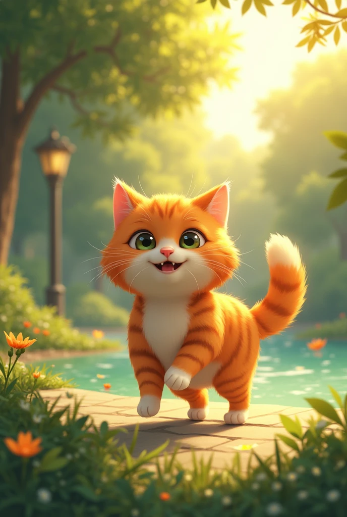 Ek orange cat ek new beginning ko shuru karta hai, jahan par ek peaceful life hai.
- Ek orange cat ek sunny day par ek park mein khel raha hai, jahan par ek happy ending hai.