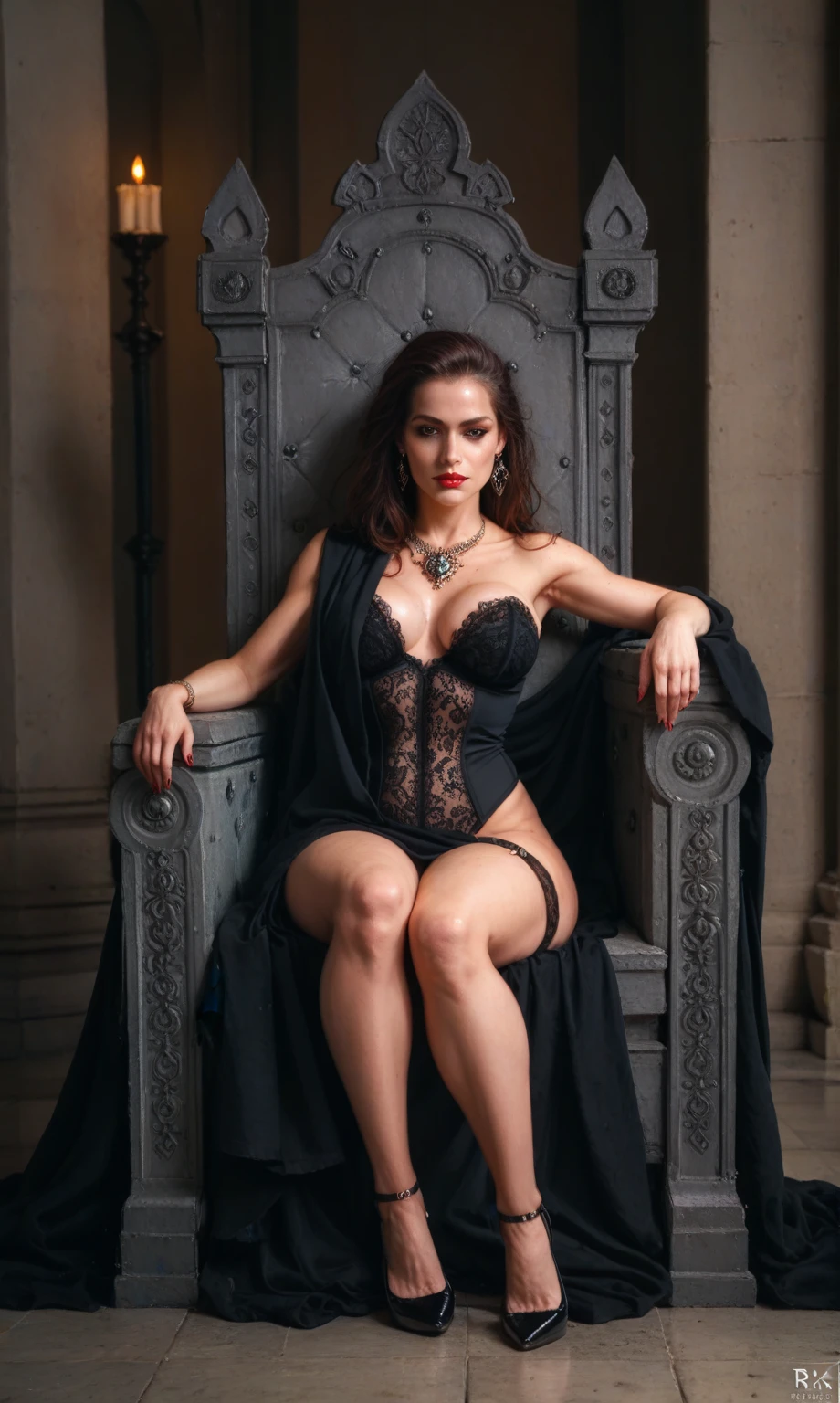 score_9, score_8_up, score_7_up,masterpiece, (best quality:1.2), hdr, intricately detailed, magnificent, maximum details, extremely hyper aesthetic the grim reaper sitting on a throne, soft grey and red natural light