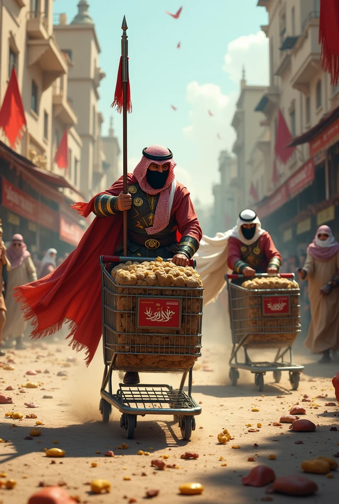 Saudis Go to War in Shopping Carts