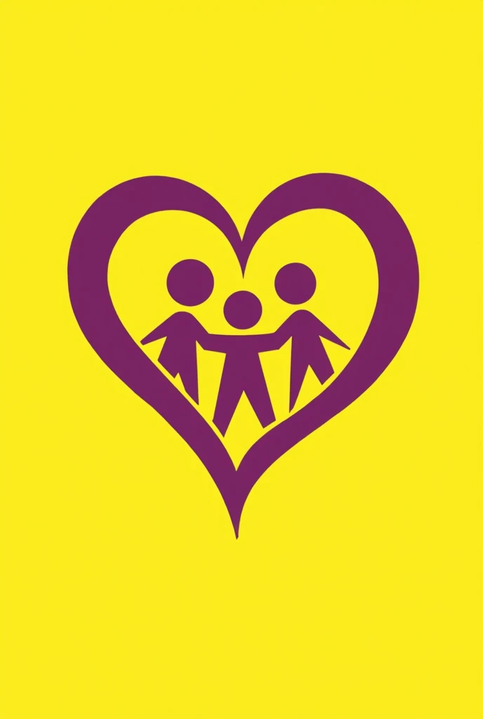 Draw a logo in purple and yellow cancer kids first bishkek Where the ribbon will be purple on a yellow background with an inscription and a heart will be made from the ribbon and three people who hold hands and in the corner of the heart the inscription and the city will be written
Now write exactly Bishkek and Central kids first