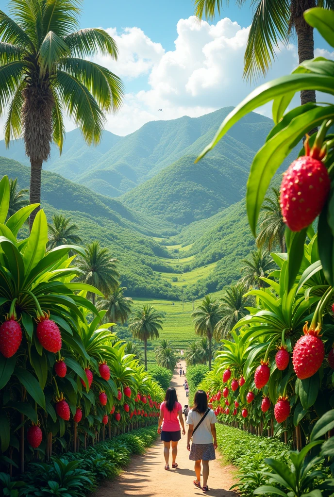 Dragon fruit garden tourist area bình thuận