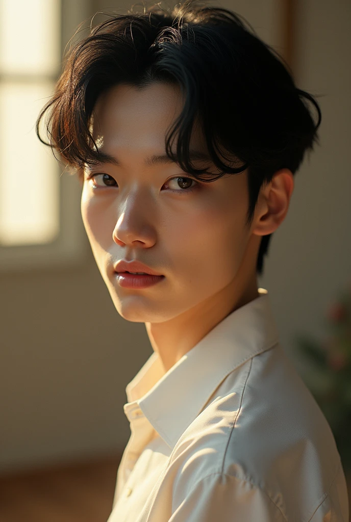 A 35-year-old man from Japan、modern, Unfas ,Very detailed,(Photorealistic:1.),High resolution,Very detailed顔と体, Portraiture, Daylighting, Soft lighting, Decorative art, Cinematography, Romanticism, Eyes are symbols, Soft Light, High resolution, masterpiece, 最高quality, High detail, quality,