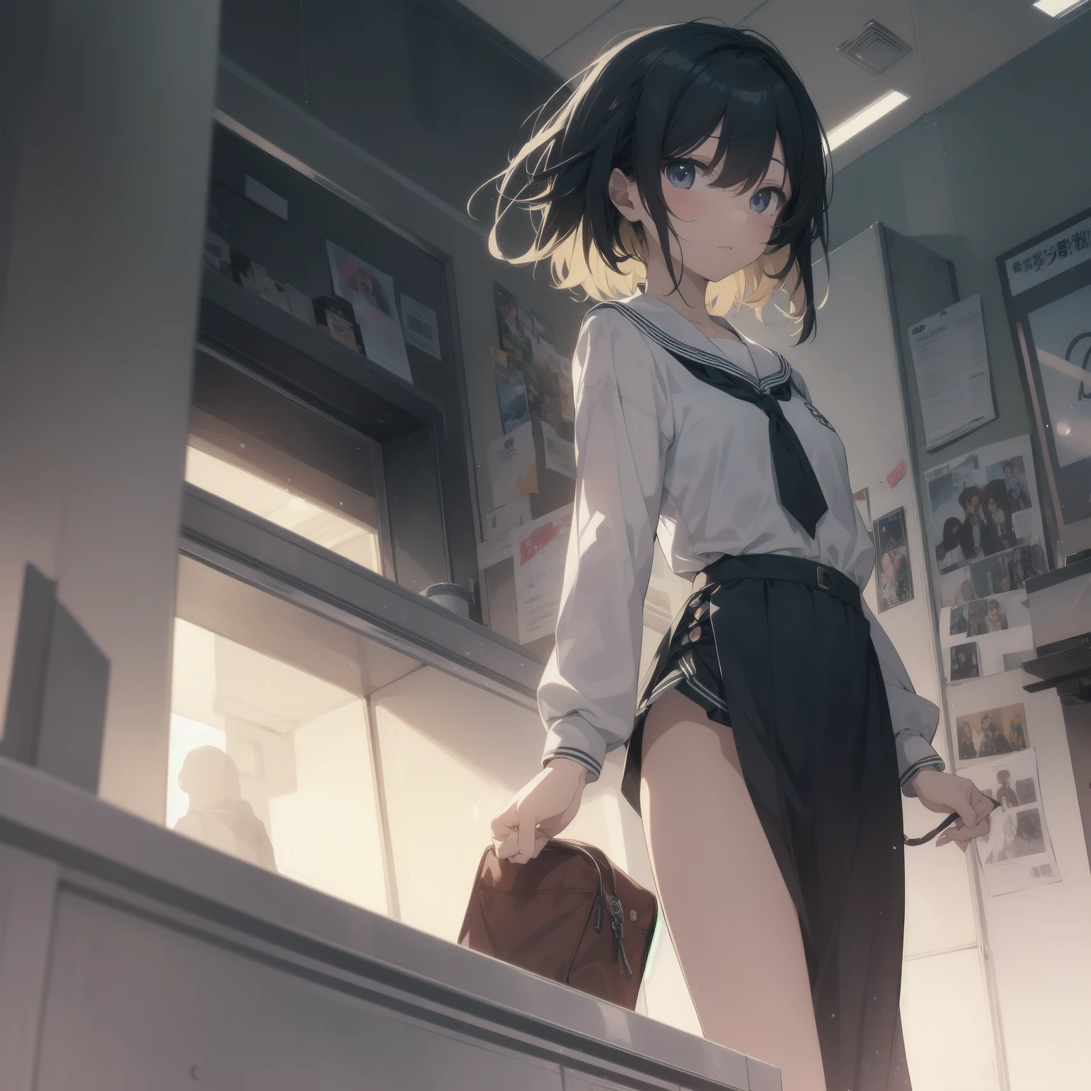 ((best quality)), ((masterpiece)), (detailed), 1girl, sexly, ChinatsuKano,
Realistic pubic hair, High amount of pubic hair, Thick pubic hair,
embarrassed, smile,Open your mouth,
(from side:1.2), (leaning forward), (see-through silhouette),
High school classroom,Schoolyard seen from the window,machine,Chair, (Backlight, at night:1.2),
White see-through dress,