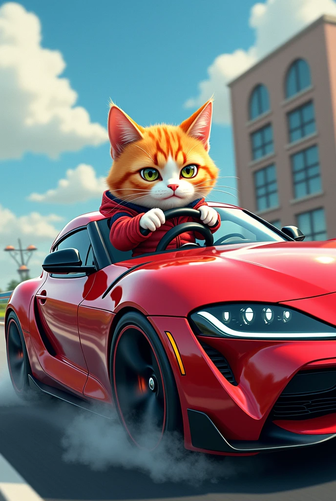 Cat drive
car supra with paji caracter