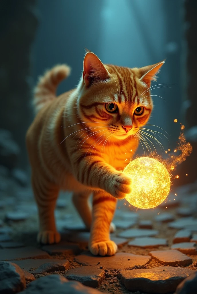 Ek orange cat ek magical artifact ko dhoond raha hai, jise woh ek dark force se ladne ke liye chahiye.
- Ek orange cat ek magical artifact ko pakadne ke baad, ek powerful feeling hai.