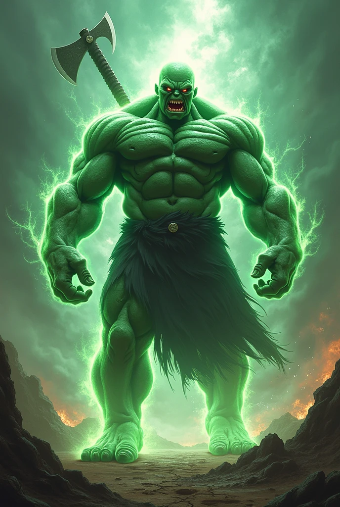 Vlad plasmius fused with picollo daimacu fused with Hulk, fused with Zangetsu