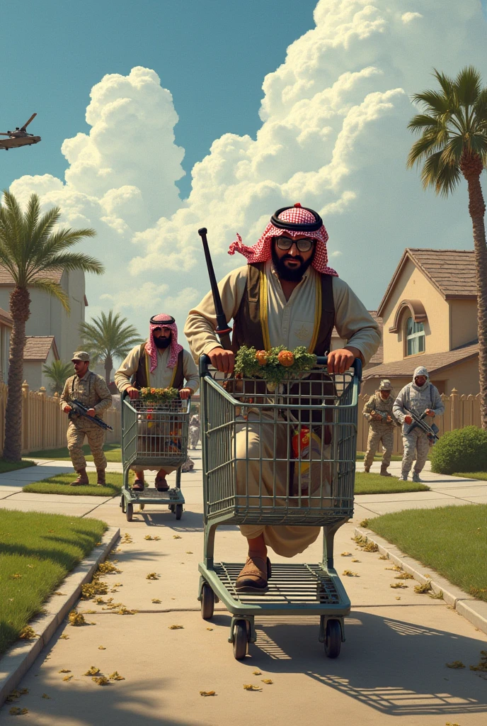 Saudis Going to War in a Shopping Cart Against the US Army