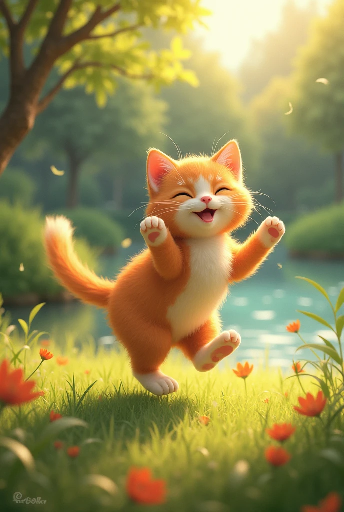 Ek orange cat ek new beginning ko shuru karta hai, jahan par ek peaceful life hai.
- Ek orange cat ek sunny day par ek park mein khel raha hai, jahan par ek happy ending hai.