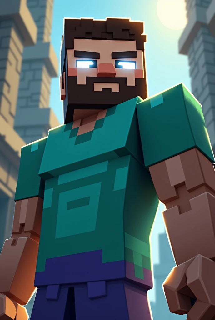 White eyes shiny , eyes white, cartoon image of a man with a beard and a face, minecraft steve, steve from minecraft, herobrine, profile picture 1024px, epic art style, muscular character, minecraft style, style of minecraft, cinematic minecraft, super buff and cool, official art, epic character portrait, high quality voxel art, in style of minecraft
2
White eyes, a cartoon image of a man with a beard and a face, concept art inspired by Greg Staples, Artstation, pixel art, minecraft steve, steve from minecraft, herobrine, profile picture 1024px, epic art style, muscular character, minecraft style, style of minecraft, cinematic minecraft, super buff and cool, official art, epic character portrait white eyes