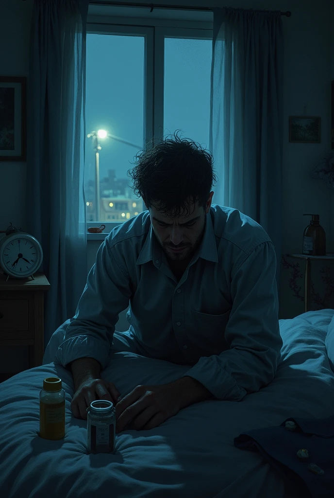 man with insomnia