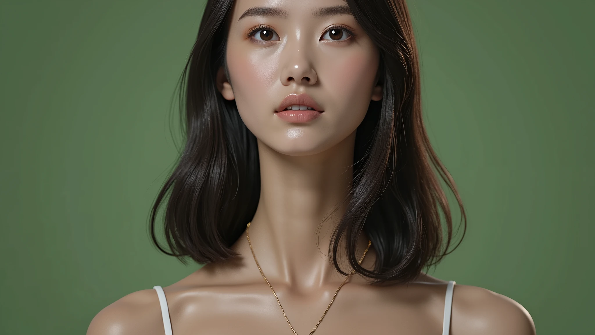 beautiful adult woman long neck　