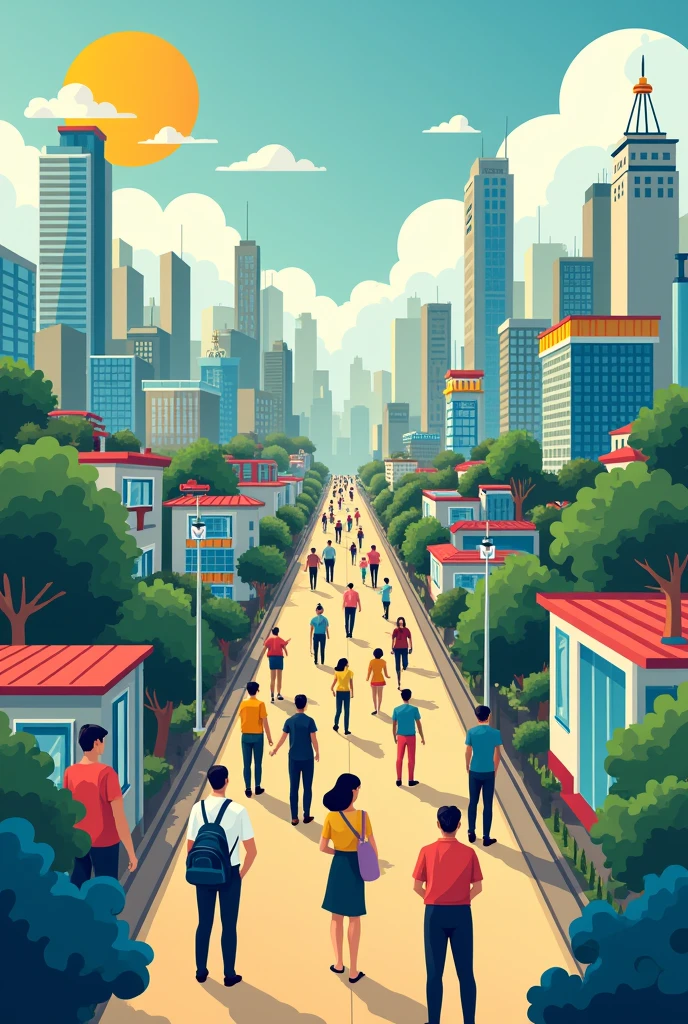Make a poster on how taxes support economic growth and development more creative