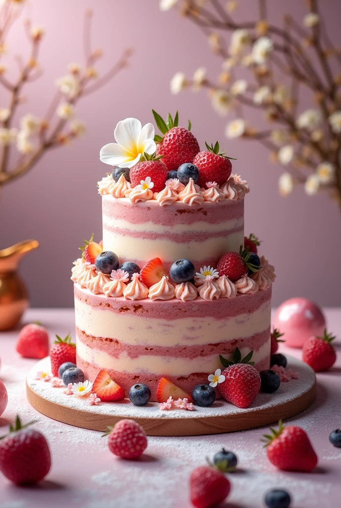 generate an image for facebook fanspage cover about beautiful cake lovers