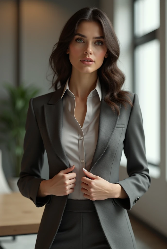 Femme d affaire braguette ouverte