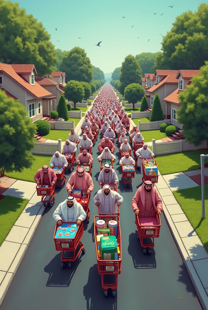 Saudis Invade Americans With Shopping Carts