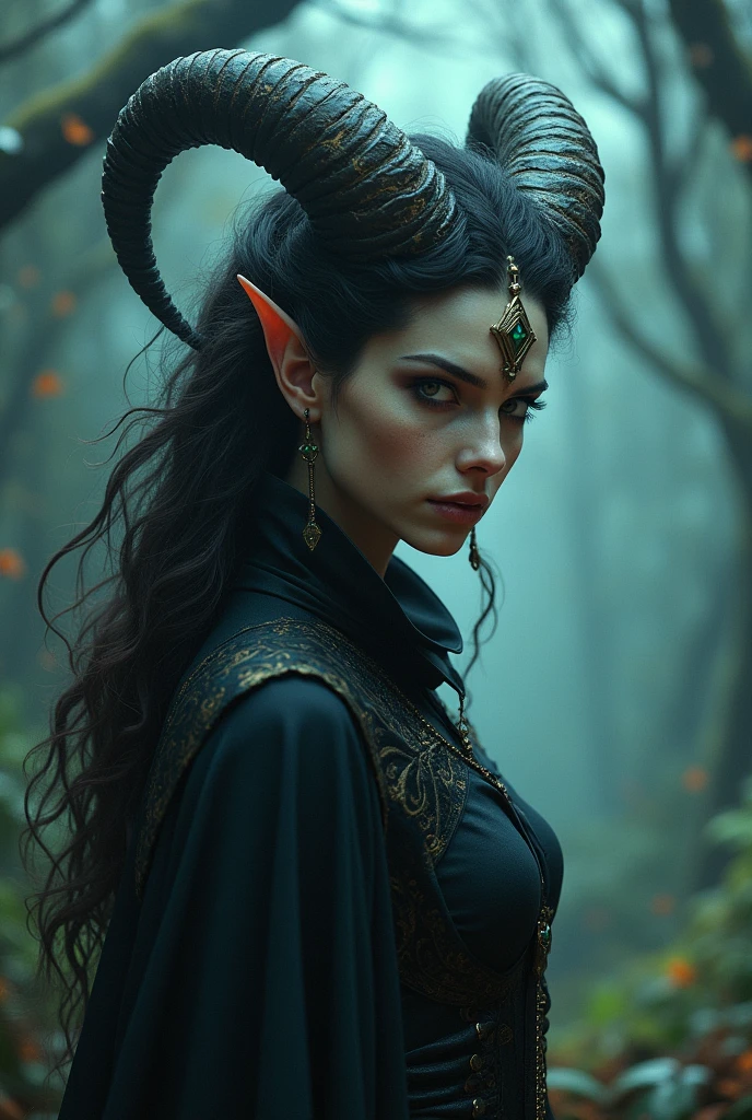 Witch with horn