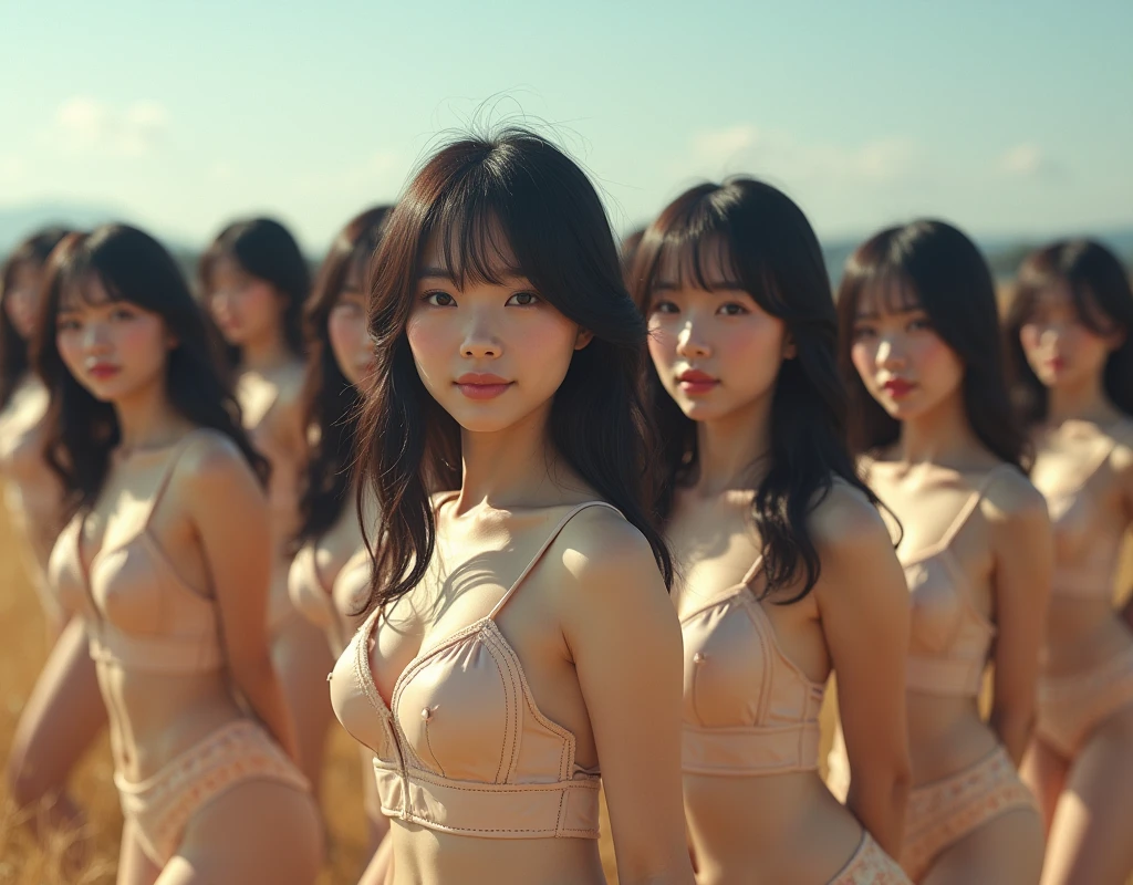 [Japanese Clone girls=Myself], [best masterpiece Clone girls Raw Photography Art], [16K, Highest quality, Ultra-high resolution, RAW Photos], [Unrealistic, Unparalleled, Different dimension, Improbable sight, (((A world of mass proliferation of myselves, Ultra-realistic)))], ((Japanese, woman, 22-year-old, shinozaki-ai)), ((Small face, Thick black hair, Semi-long hair)), (((Very beautiful detailed girls, Accurate body structure, Very detailed完璧な超巨乳ボディ, amazing super big tits, Big, voluptuous breasts, The cleavage is very plump and emphasized))), (Dark Eyes, Mature face, Cute Smile, A gentle gaze), (((Very happy laughter))), ((((((((((Very detailed, 1girl→1,000,000,000,000,000,000,000,000cloning girls)))))))))), ((((((((((Very detailed, Absolute precision, Description of the doppelganger, (Perfectly the same girl, The exact same smile, Perfect matching hairstyle, Perfect same clothes, Exactly the same height, Perfect same super busty)))))))))), (((((Myself only))))), ((((((((100,000,000,000,000Myself Gravure Idol)))))), Fashion Swimwear)), (((((Gravure pose, Cleavage Emphasis, walk, Run, Embrace each other, Back to Back, Free pose, Sexual seduction))))), (((((Unbelievably crowded, Abnormal super close contact, Complete Surrounding))))), ((Bright and soft sunlight)), (((((Outdoor, Very wide field of view, Very detailed, Fine perspective depiction with clear depth))))), ((((((((Gravure photobook description))))))))