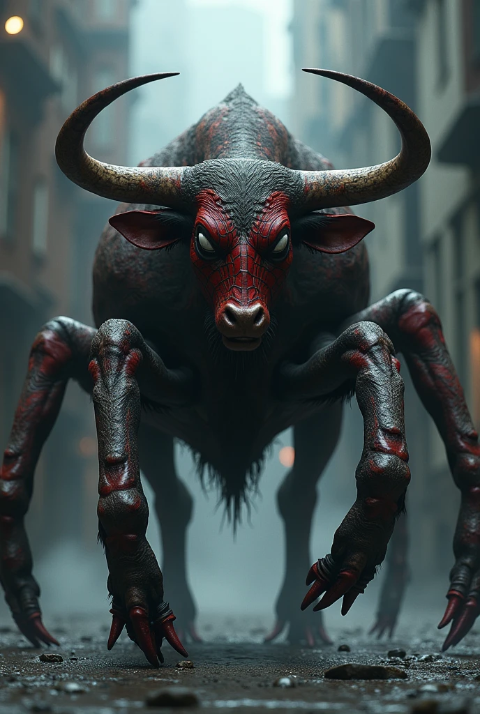 Spiderman but bull
