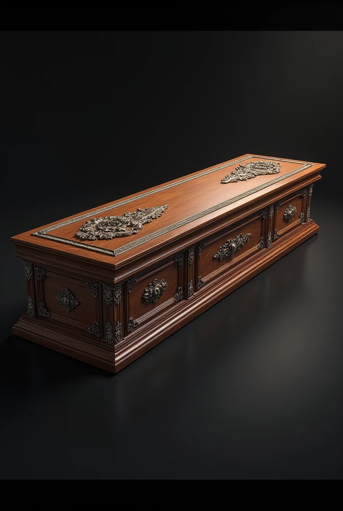 coffin for the deceased with space for two people