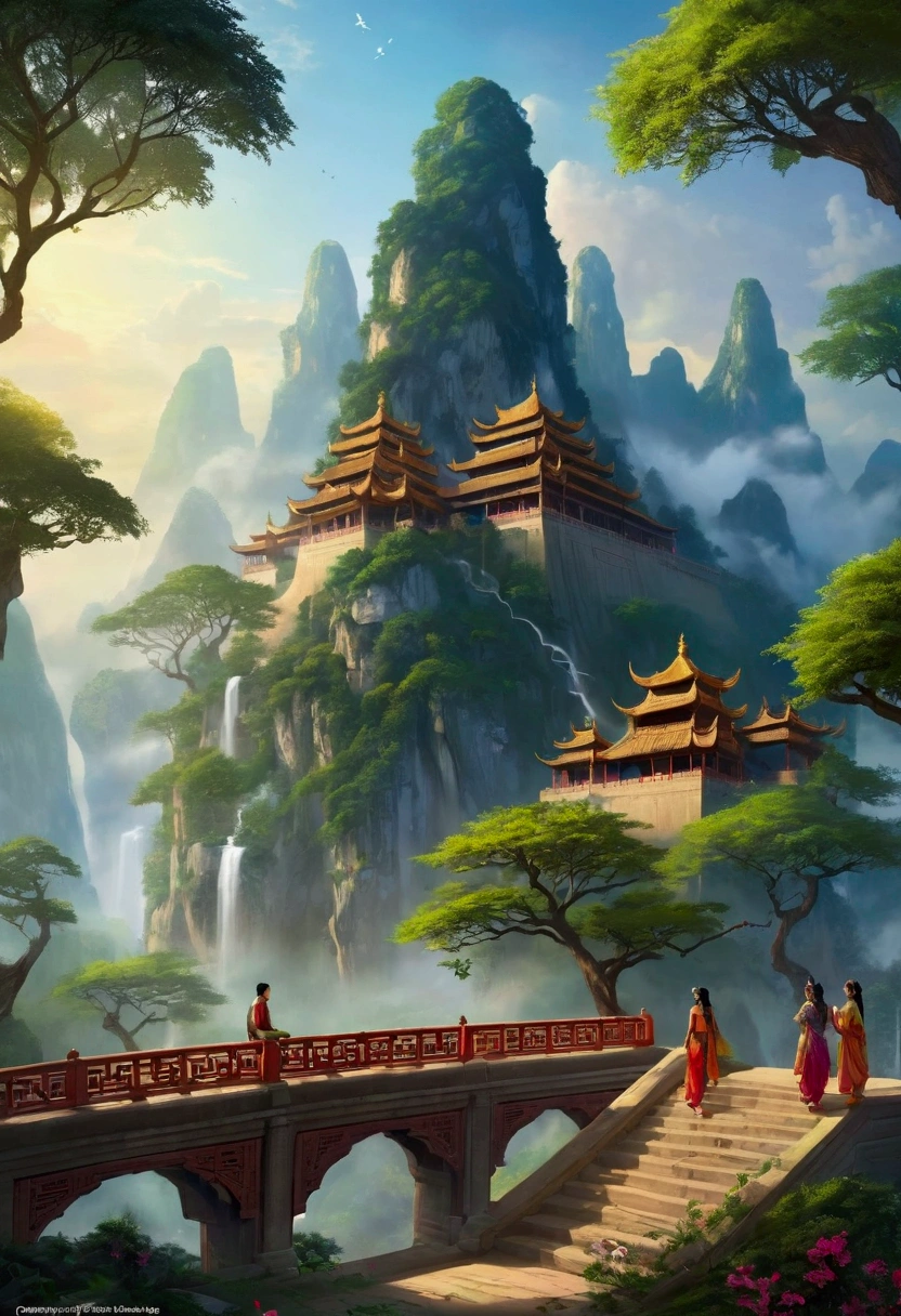 Imagine a world where grand Indian mythology meets enchanting magic, Inhabited by creatures that have both fairy-like delicacy and anthropomorphic animal charm. This fascinating universe reflects the ancient beauty of Chinese landscapes.