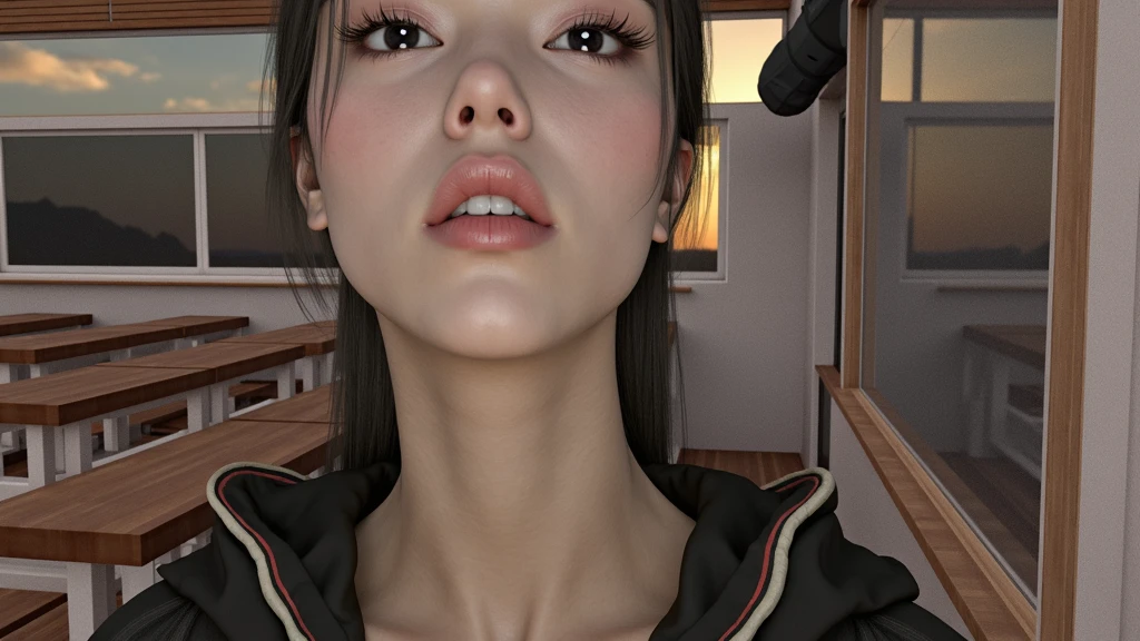 beautifu Japanesel girl long neck Realistic skin, 1, beautiful skin Chinese, Korean, Asian,face