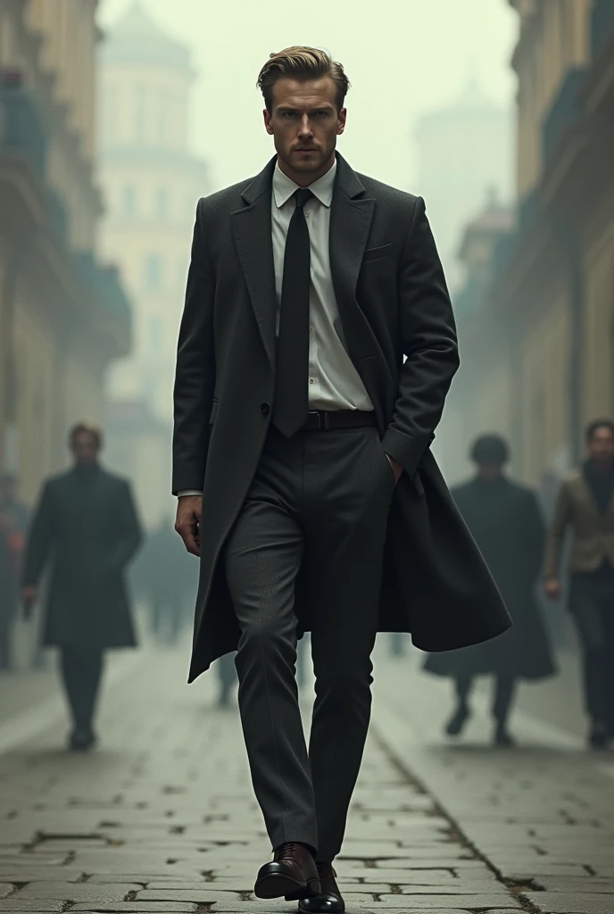 Generates an image of a person walking