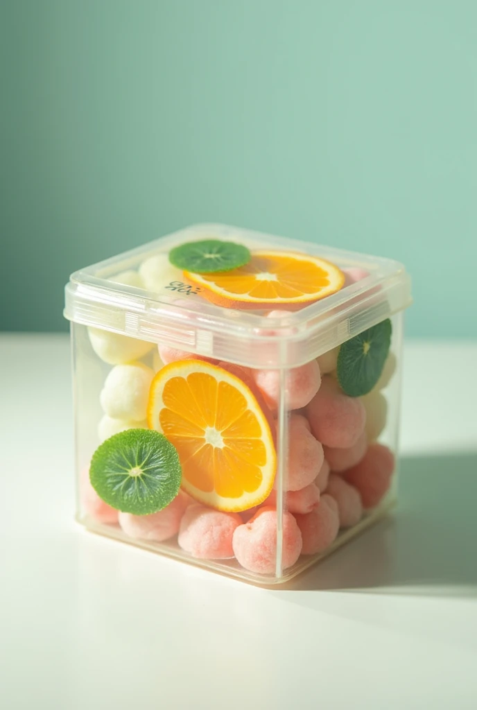 make the packaging very eye-catching with the food that was used, the shape is chewing gum