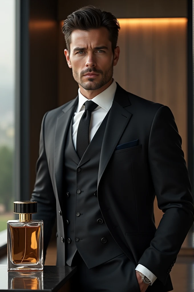 Create an image for a men's perfume