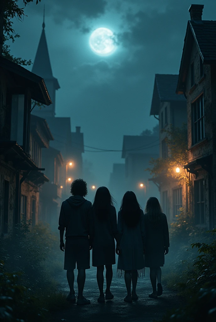 haunted village and five scared friends

