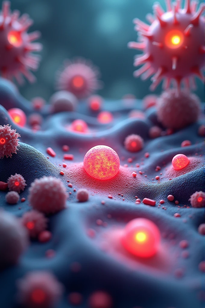 Cellular Communication Represents communication between cells, showing how protoplasm allows the transfer of chemical signals and materials.