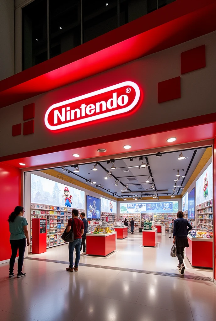 A Nintendo store for shopping malls