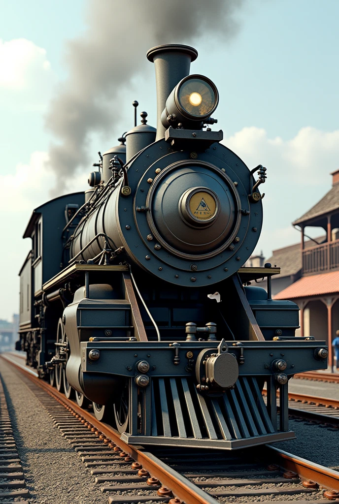 Generates an image of a realistic train