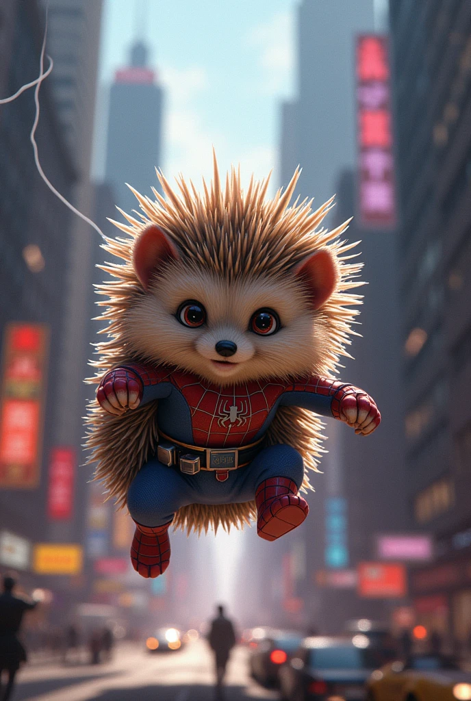 Spider-Man but as a hedgehog