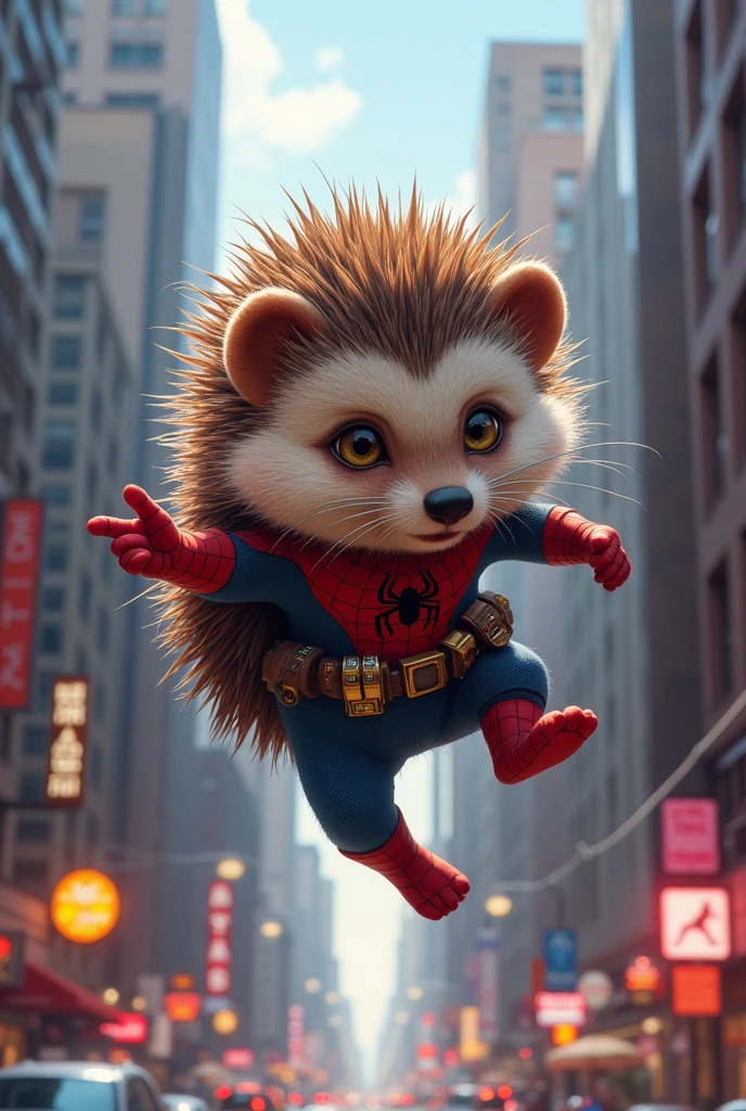 Spider-Man but as a hedgehog