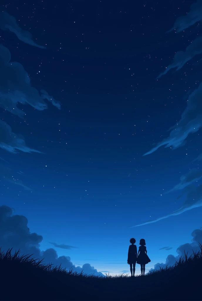 anime night, sky, dark