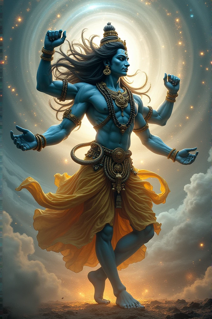 create shiva danceing photo