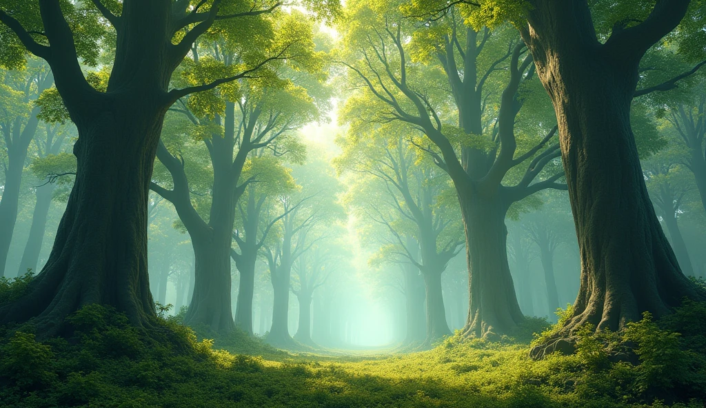 a small forest of the world's lightest wood trees, extremely detailed, extremely realistic, highly detailed, hyperrealistic, 8k, photorealistic, cinematic lighting, vibrant colors, dramatic shadows, mystical atmosphere, serene, peaceful, tranquil, lush greenery, intricate textures, natural environment, beautiful details, realistic foliage, dappled sunlight, detailed bark, intricate branch structures, graceful silhouettes, awe-inspiring scale, ethereal quality, majestic presence, natural beauty, stunning realism