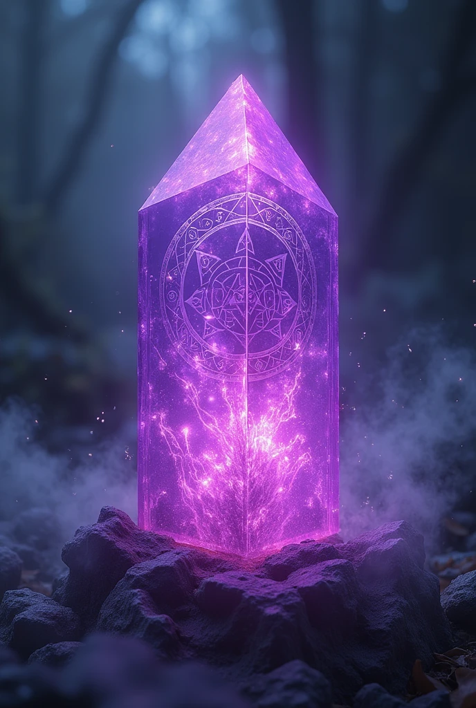 purple crystal with the thorne mark, elven, mystical sigil, shield, protection, safety, power, magical, element, heritage