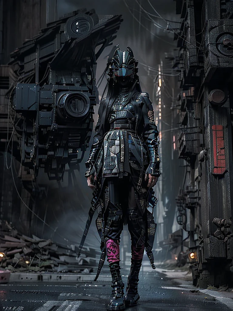 ((His works have won many awards, With incredible details, Texture and maximum detail,(lifelike))), ((Photos describing the streets of Harajuku,a woman is,wear:Harajuku style clothing,(Confident laughter), ((standing in front of motorcycle)), (((harley davidson motorbike))),(((the right motorcycle:1.7))),(((Correct ratio of people to vehicles:1.6))),Bold colors and patterns, eye-catching accessories, Stylish and innovative hairstyles,Highlights:1.6,)),Teenage girl,girl,Rebellious girl,((Slim sexy girl)),(cute small breasts), (Full body image:1.2), (The best quality real skin texture), ((five perfect and beautiful fingers)), (Anatomically correct limbs and physique:1.5), (Anatomically correct perspective and occlusion:1.5),(The feminine characteristics are very obvious:1.5),(Beautifully, round and symmetrical eyes), (correct faces), ((a detailed face:1.6)), ((add some scenes:dazzled,Cyberpunk cityscape, skyscraper, neon lights, LED light)), (intricate details:1.1), complex background)), ((Bright and vivid color scheme)),((dynamic perspective+dynamic combination)),cyberpunk style,Dressed in Harajuku style clothing(Riel Mecha)Both sexes, city night,((bad way)),