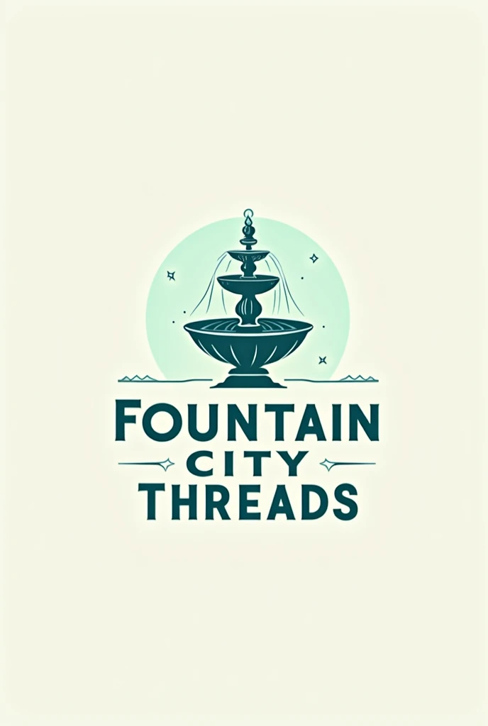 A logo for a clothing company in Kansas City called fountain city threads 