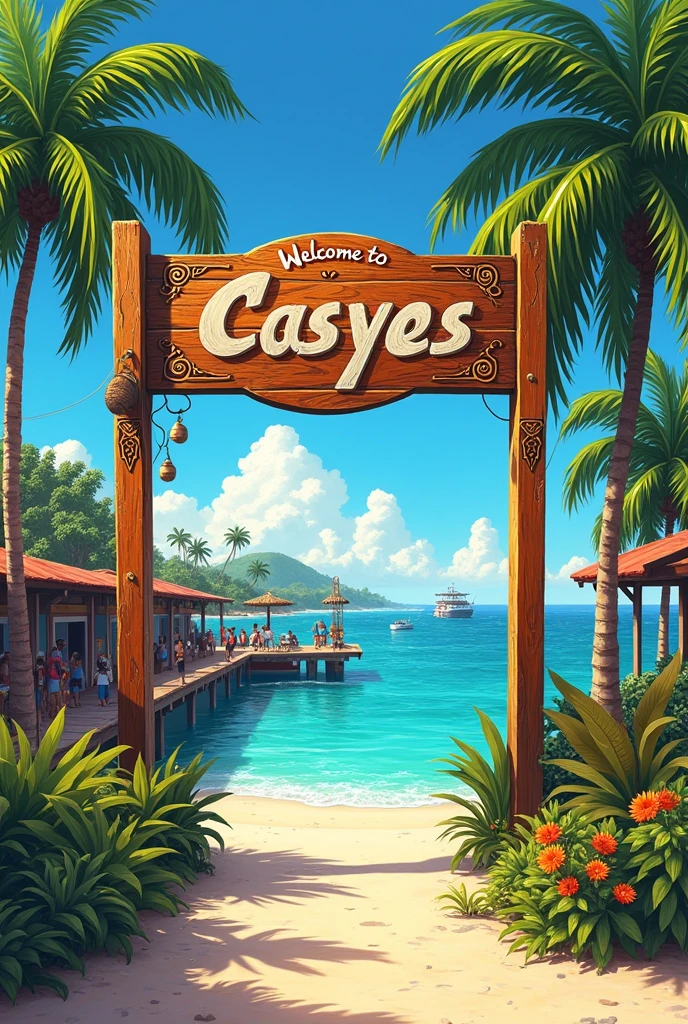 Sign reads Welcome to Cayes, Haitian city


 


