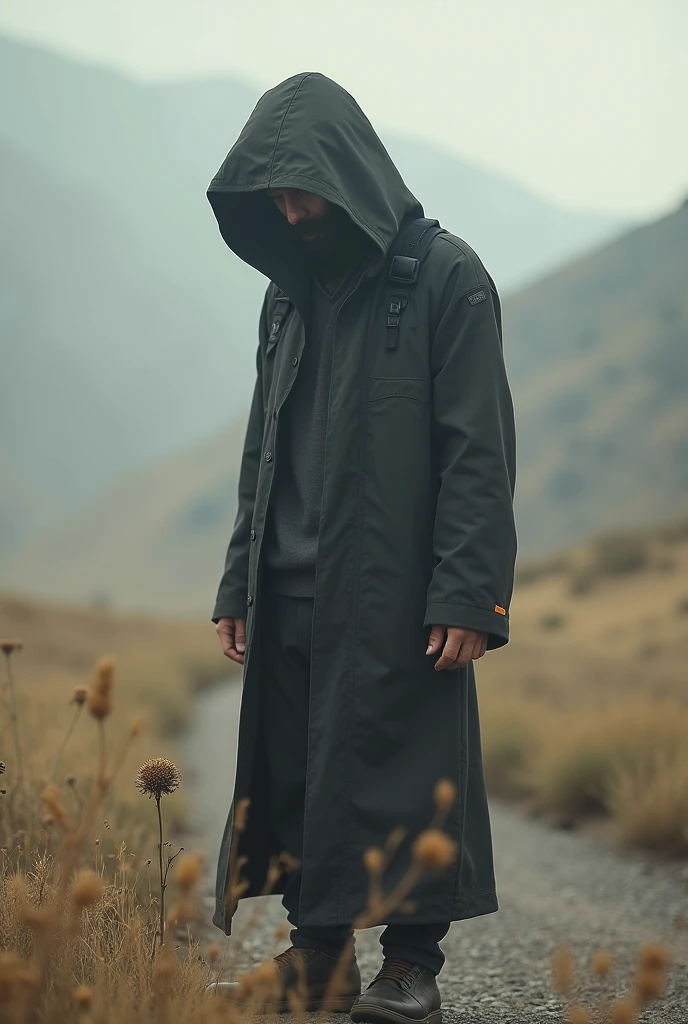 Make an image about the protagonist of the novel in search of his own identity
