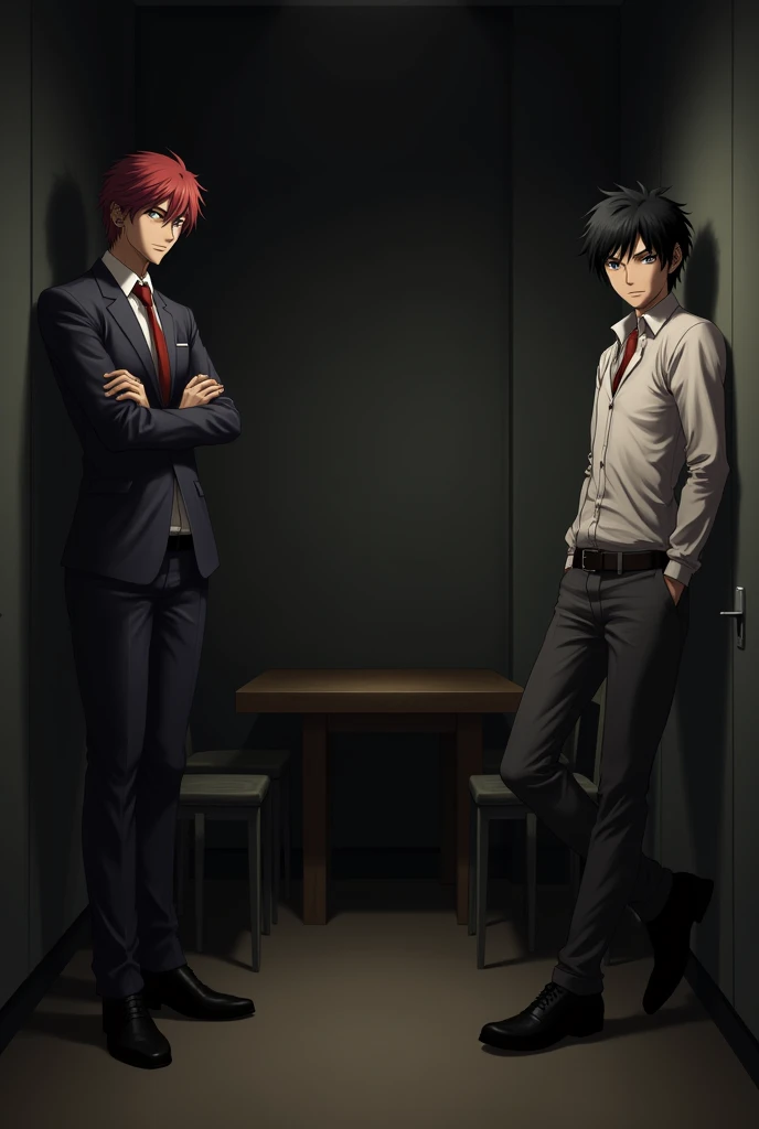 Chuuya Nakahara and Osamu Dazai in a room 