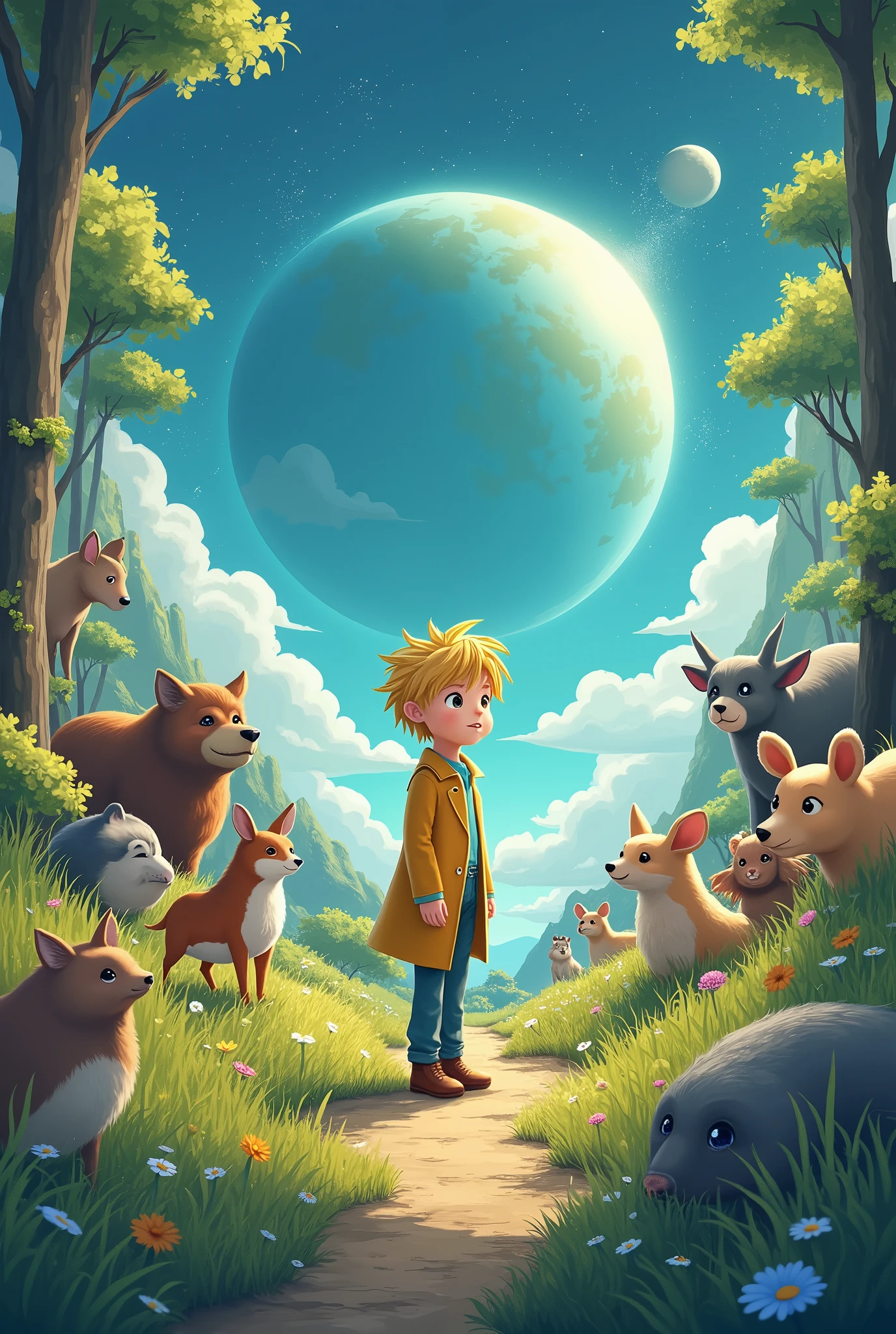Anime 4K: The Prince Go To The Planet Animal Lover